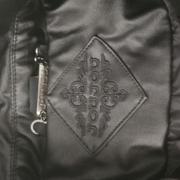 Joujou Women's Black Leather Jacket - Picture 7 of 8